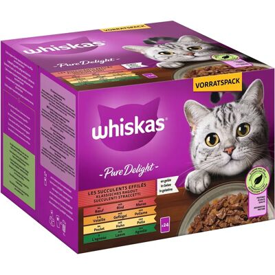 Whiskas Katzenfutter - Verschiedene Sorten in Gelee, 96 x 85 g Whiskas Katzenfutter - Verschiedene Sorten in Gelee, 96 x 85 g