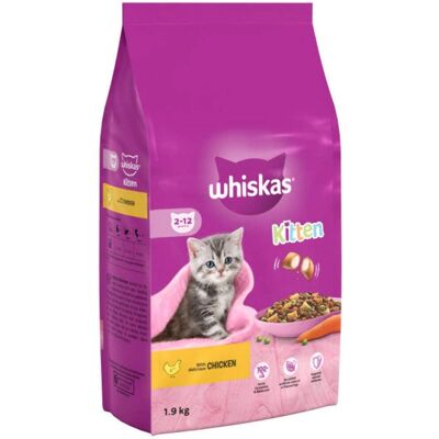 Whiskas Kitten Complete Dry Food with Chicken - 1.9kg Whiskas Kitten Complete Dry Food with Chicken - 1.9kg