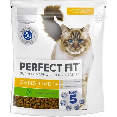 PERFECT FIT - Dinde - Sensible 1+ - Nourriture sèche pour chat - Publicité PERFECT FIT - Dinde - Sensible 1+ - Nourriture sèche pour chat - Publicité
