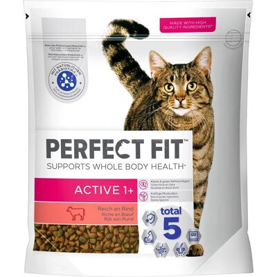Perfect Fit Active 1+ Alimentation pour chats au bœuf - Nutrition quotidienne complète Perfect Fit Active 1+ Alimentation pour chats au bœuf - Nutrition quotidienne complète
