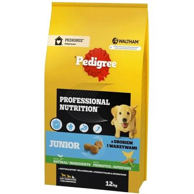 Pedigree Junior Sucha karma z drobiem i warzywami Pedigree Junior Sucha karma z drobiem i warzywami
