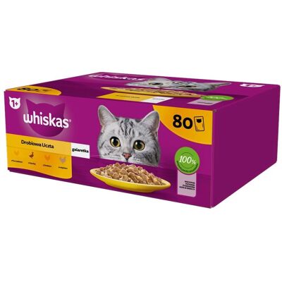 WHISKAS Cibo Umido per Gatti Adulti - Quattro Varianti WHISKAS Cibo Umido per Gatti Adulti - Quattro Varianti