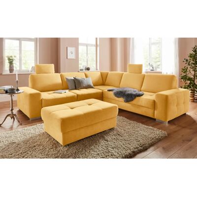 SIT&MORE Kopfstütze Microfaser Gelb - Kopfstütze für Sofas und Sessel SIT&MORE Kopfstütze Microfaser Gelb - Kopfstütze für Sofas und Sessel