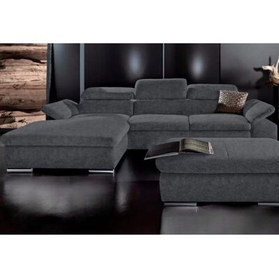 SIT & MORE Alcudia L-Form Sofa - Modular, Grau, Microfaser, Ohne Bettfunktion SIT & MORE Alcudia L-Form Sofa - Modular, Grau, Microfaser, Ohne Bettfunktion