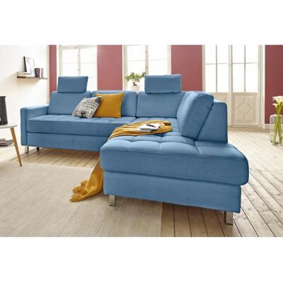 SIT&MORE Pablo L-Form Sofa - Blau - Modular, mit Stauraum & Bettfunktion SIT&MORE Pablo L-Form Sofa - Blau - Modular, mit Stauraum & Bettfunktion