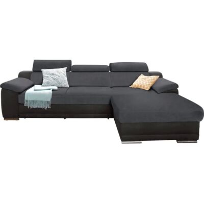 Sit & More Xenia L-Form Sofa - Reversible Microfibre Lounge - 5-Sitzer Sit & More Xenia L-Form Sofa - Reversible Microfibre Lounge - 5-Sitzer