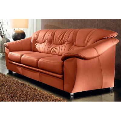 SIT & MORE Savona 3-Sitzer Sofa - Kunstleder, Orange, mit Bettfunktion SIT & MORE Savona 3-Sitzer Sofa - Kunstleder, Orange, mit Bettfunktion