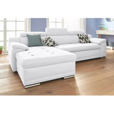 SIT & MORE Andiamo L-Form Sofa - Modern, Weiß, 270x93x165cm SIT & MORE Andiamo L-Form Sofa - Modern, Weiß, 270x93x165cm