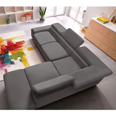 SIT & MORE Alcatraz L-Form Sofa - Modernes Design, Mikrofaser, Ottomane rechts SIT & MORE Alcatraz L-Form Sofa - Modernes Design, Mikrofaser, Ottomane rechts