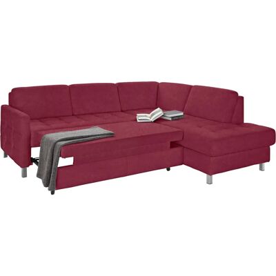 Sit & More Pablo L-Form Sofa - Bordeaux & Stauraum Sit & More Pablo L-Form Sofa - Bordeaux & Stauraum