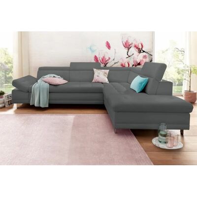 sit&more Limit L-Form Couch - 275cm x 89cm x 217cm - Grau sit&more Limit L-Form Couch - 275cm x 89cm x 217cm - Grau