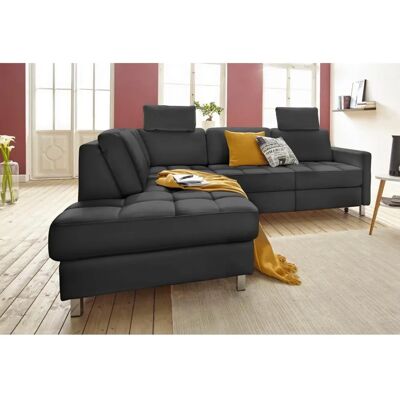 SIT & MORE Pablo L-Form Sofa - Schwarz - Geräumiges Modernes Design SIT & MORE Pablo L-Form Sofa - Schwarz - Geräumiges Modernes Design