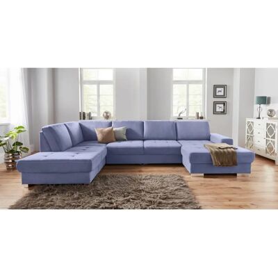 SIT & MORE Santorini U-Form Sofa - Reversibel, Mikrofaser, Blau - Wohnzimmermöbel SIT & MORE Santorini U-Form Sofa - Reversibel, Mikrofaser, Blau - Wohnzimmermöbel