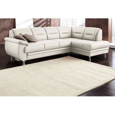 SIT&MORE Mailand L-Form Sofa - Luxus-Kunstleder, Ottomane rechts, 250cm SIT&MORE Mailand L-Form Sofa - Luxus-Kunstleder, Ottomane rechts, 250cm