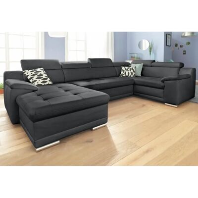 SIT & MORE Andiamo U-Form Couch - U-Form Sofa mit Bettfunktion SIT & MORE Andiamo U-Form Couch - U-Form Sofa mit Bettfunktion