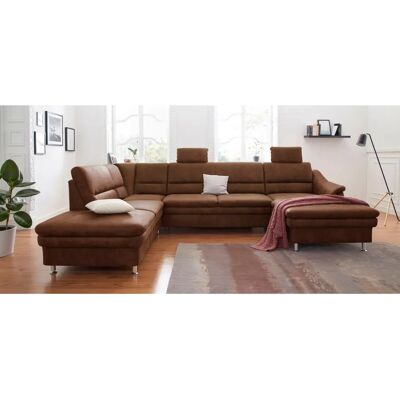 Sit & More Cardoso U-Form Sofa - Bettfunktion, Cognac Sit & More Cardoso U-Form Sofa - Bettfunktion, Cognac