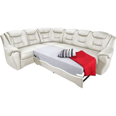 SIT & MORE Bellevue L-Form Sofa - NaturLEDER - Langer Schenkel rechts - Bettfunktion SIT & MORE Bellevue L-Form Sofa - NaturLEDER - Langer Schenkel rechts - Bettfunktion