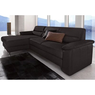 SIT&MORE Ascara L-Form Sofa - Ecke, Microfaser, Schwarz SIT&MORE Ascara L-Form Sofa - Ecke, Microfaser, Schwarz