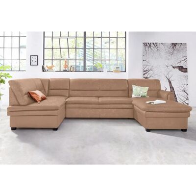 SIT & MORE Pisa U-Form Sofa - Microfaser ALTARA NUBUCK - Braun - U-Form SIT & MORE Pisa U-Form Sofa - Microfaser ALTARA NUBUCK - Braun - U-Form