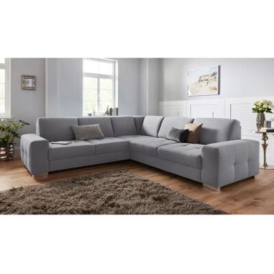 SIT&MORE Santorini Grau L-Form Sofa - Sofa SIT&MORE Santorini Grau L-Form Sofa - Sofa