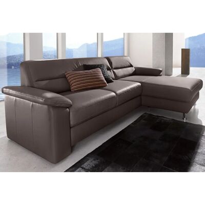 SIT & MORE Ascara L-Form Sofa - Microfaser, Kunstleder, Braun SIT & MORE Ascara L-Form Sofa - Microfaser, Kunstleder, Braun