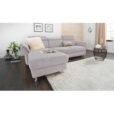 SIT&MORE Avignon L-Form Sofa - Recamiere, Flachgewebe, Stauraum SIT&MORE Avignon L-Form Sofa - Recamiere, Flachgewebe, Stauraum