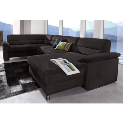 SIT & MORE Ascara U-Form Sofa - Luxus-Microfaser, Schwarz SIT & MORE Ascara U-Form Sofa - Luxus-Microfaser, Schwarz