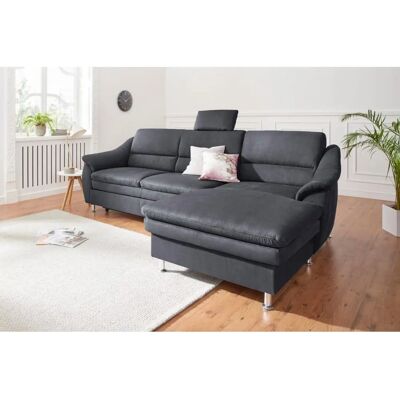 Sit & More Cardoso L-Form Sofa - Mikrofaser, Recamiere, Grau Sit & More Cardoso L-Form Sofa - Mikrofaser, Recamiere, Grau