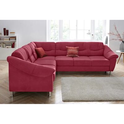 SIT&MORE Salsa L-Form Ecksofa - Microfaser, Rot SIT&MORE Salsa L-Form Ecksofa - Microfaser, Rot