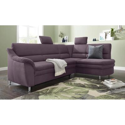 SIT&MORE Cardoso L-Form Sofa - Mikrofaser, Grau - 250x90x175cm SIT&MORE Cardoso L-Form Sofa - Mikrofaser, Grau - 250x90x175cm