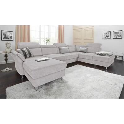 Sit & More Avignon U-Form Sofa - Reversible Links Recamiere - Weiß Sit & More Avignon U-Form Sofa - Reversible Links Recamiere - Weiß