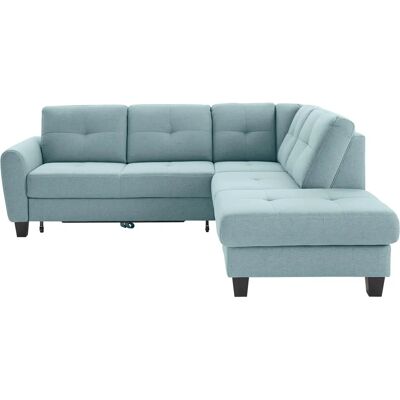 SIT & MORE Varese L-Form Sofa - blau - Mikrofaser, 240cm SIT & MORE Varese L-Form Sofa - blau - Mikrofaser, 240cm