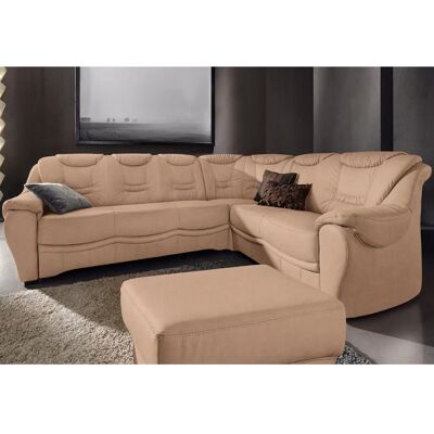 SIT&MORE Benson braun L-Form Sofa Microfaser Luxus SIT&MORE Benson braun L-Form Sofa Microfaser Luxus