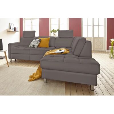 Sit & More Pablo L-Form Sofa - Grau mit Bett & Stauraum Sit & More Pablo L-Form Sofa - Grau mit Bett & Stauraum