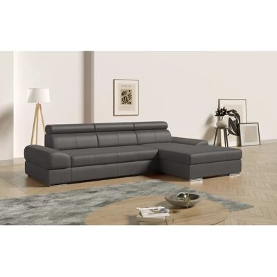 SIT & MORE Broadway L-Form Couch - NaturLeder, Mokka, 284x79x171cm SIT & MORE Broadway L-Form Couch - NaturLeder, Mokka, 284x79x171cm