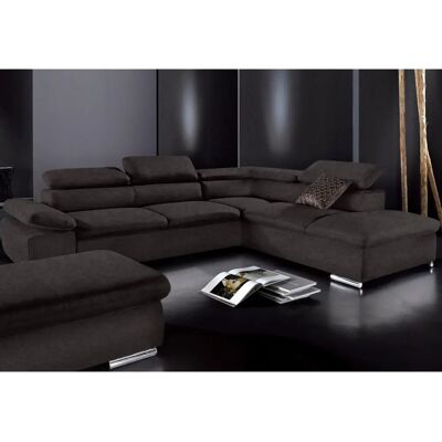 SIT & MORE Alcudia L-Form Sofa - Mikrofaser, Schwarz SIT & MORE Alcudia L-Form Sofa - Mikrofaser, Schwarz