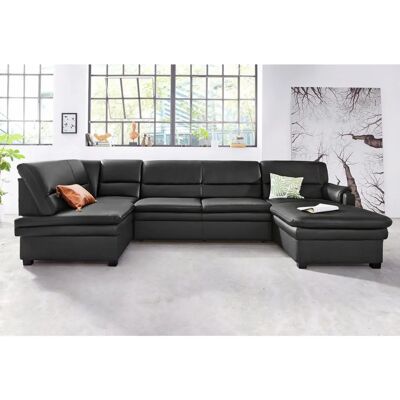 SIT&MORE Pisa U-Form Sofa - Naturleder, Ottomane links SIT&MORE Pisa U-Form Sofa - Naturleder, Ottomane links