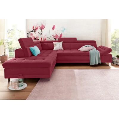 SIT & MORE Limit L-Form Bordeaux Sofa - Couch SIT & MORE Limit L-Form Bordeaux Sofa - Couch