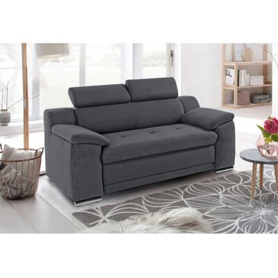 SIT&MORE Andiamo 2-Sitzer Sofa - Mikrofasern, Dunkelgrau SIT&MORE Andiamo 2-Sitzer Sofa - Mikrofasern, Dunkelgrau