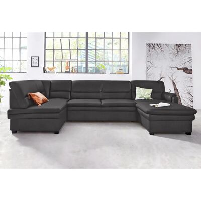 SIT & MORE Pisa U-Form Sofa - Microfaser, mit Bettfunktion SIT & MORE Pisa U-Form Sofa - Microfaser, mit Bettfunktion