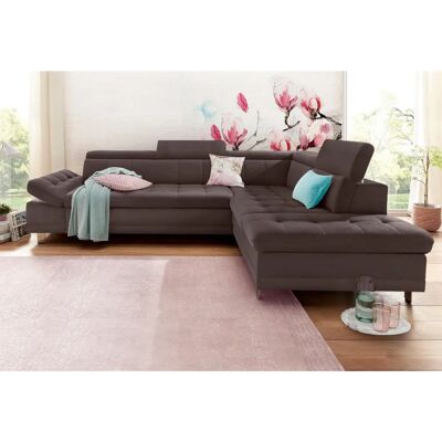 sit&more Limit L-Form Ecksofa mit Bettfunktion - Braun sit&more Limit L-Form Ecksofa mit Bettfunktion - Braun