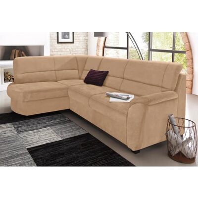 Sit&More Pandora L-Form Sofa - Microfaser, Braun, 251x91x176cm Sit&More Pandora L-Form Sofa - Microfaser, Braun, 251x91x176cm