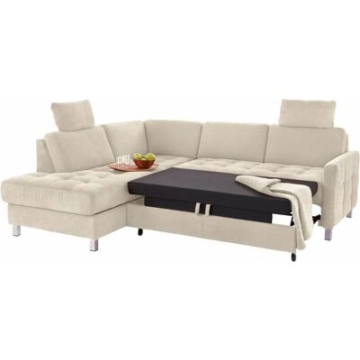 Sit & More Pablo L-Form Sofa - Mikrofaser, Beige, 233cm Sit & More Pablo L-Form Sofa - Mikrofaser, Beige, 233cm