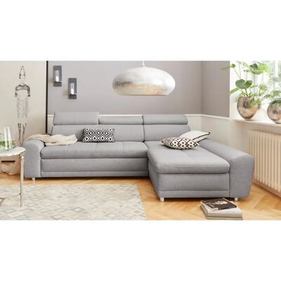 Sit&More Riva L-Form Sofa - Wendemobel, Bettfunktion, Grau Sit&More Riva L-Form Sofa - Wendemobel, Bettfunktion, Grau