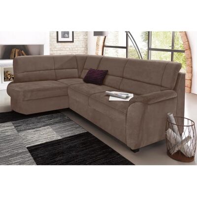 Sit & More Pandora L-Form Sofa - Modular, Microfiber, Braun Sit & More Pandora L-Form Sofa - Modular, Microfiber, Braun