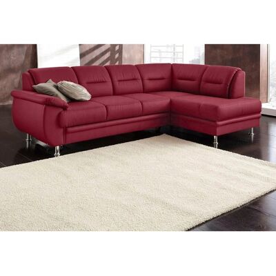 SIT&MORE Mailand L-Form Sofa - Mikrofaser, Rechts Ottomane, mit Bettfunktion SIT&MORE Mailand L-Form Sofa - Mikrofaser, Rechts Ottomane, mit Bettfunktion