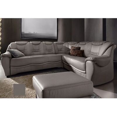 SIT & MORE Benson Graues Leder Ecksofa - Sofa SIT & MORE Benson Graues Leder Ecksofa - Sofa