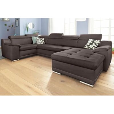 SIT&MORE Andiamo U-Form Sofa - Microfaser & Kunstleder SIT&MORE Andiamo U-Form Sofa - Microfaser & Kunstleder