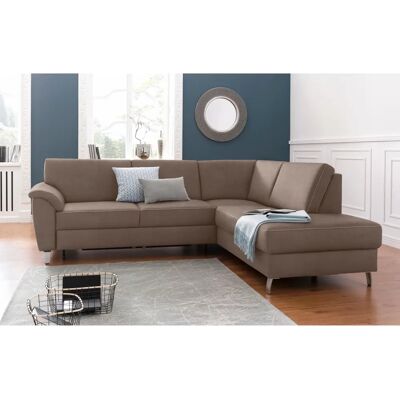 SIT & MORE Texel L-Form Sofa - Microfaser ALTARA NUBUCK - mit Ottomane & Bettfunktion SIT & MORE Texel L-Form Sofa - Microfaser ALTARA NUBUCK - mit Ottomane & Bettfunktion