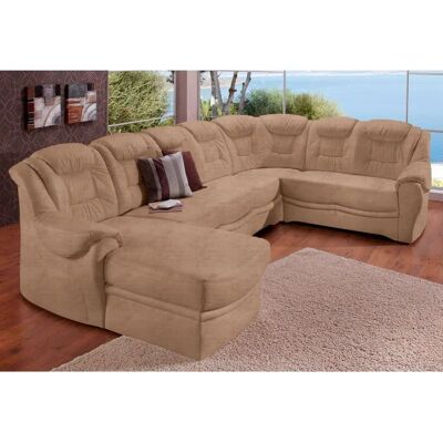SIT & MORE Bellevue U-Form Sofa - Mikrofaser Braun SIT & MORE Bellevue U-Form Sofa - Mikrofaser Braun